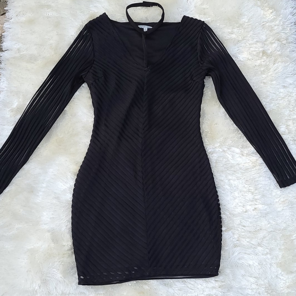 Black mini dress